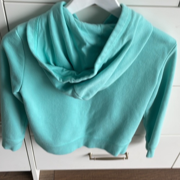 Gap teal and pink zip up sweater - Picture 2 of 4